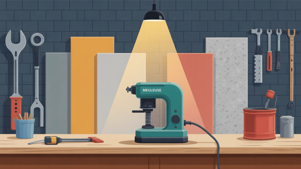 a quoi sert une meuleuse illustration atelier