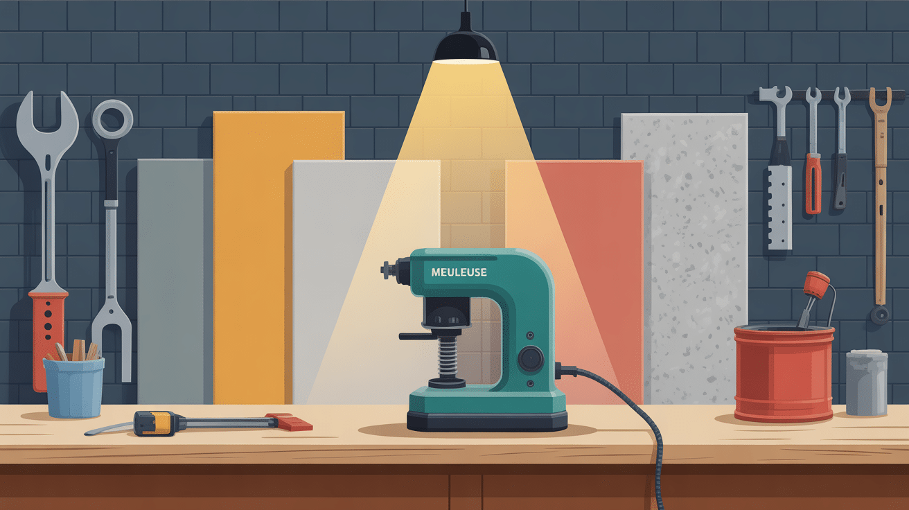 a quoi sert une meuleuse illustration atelier