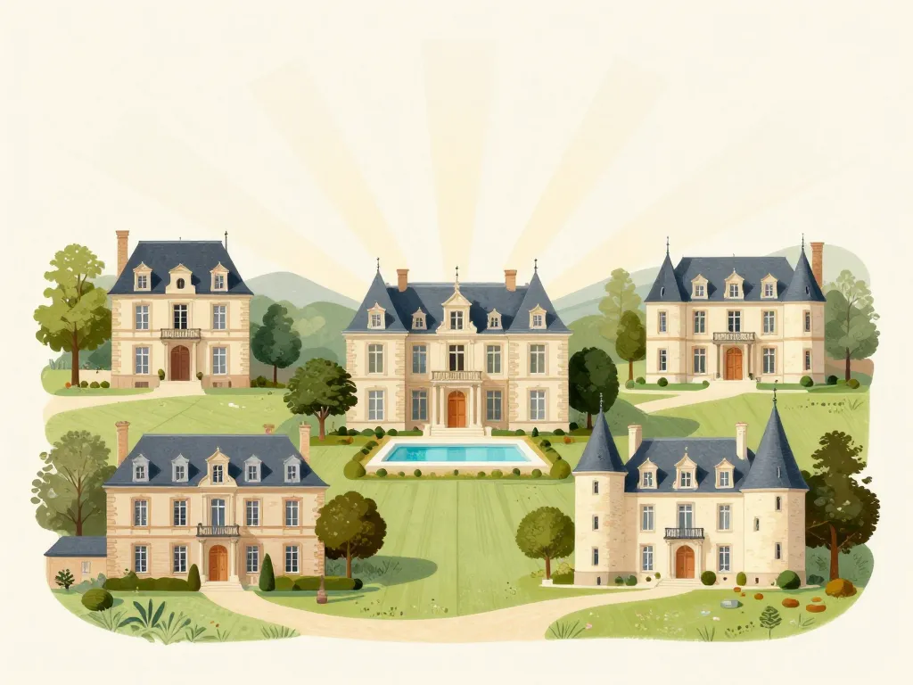 belledemeure maisons de maître villa château variété