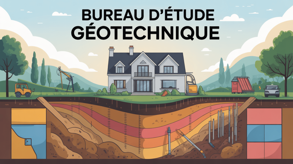 Illustration bureau d'étude géotechnique pour sécurité bâtiment