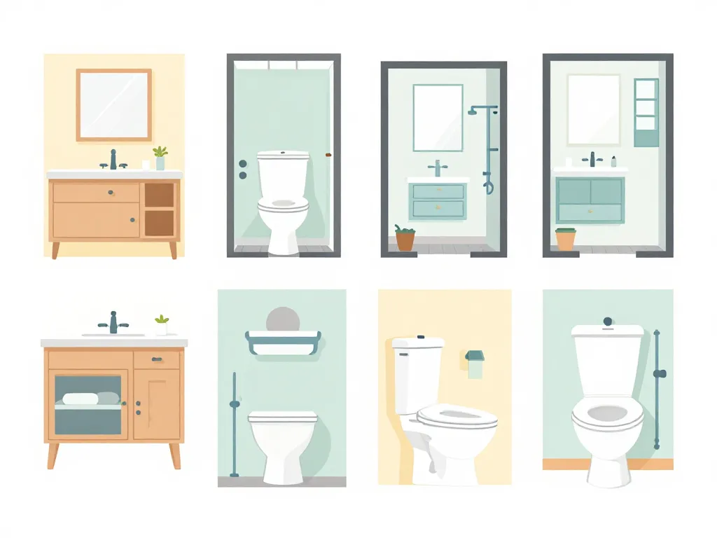 WC suspendu meuble compact pour petit espace