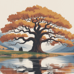 cyprès chauve racines genoux automne bord eau