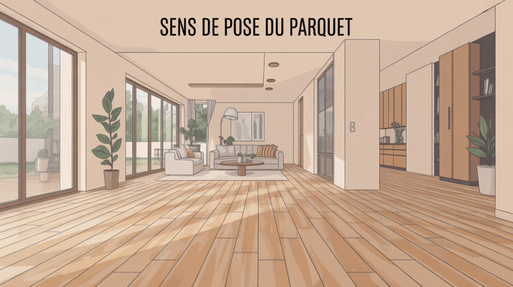 dans quel sens poser le parquet intérieur lumineux