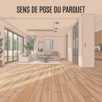 dans quel sens poser le parquet intérieur lumineux