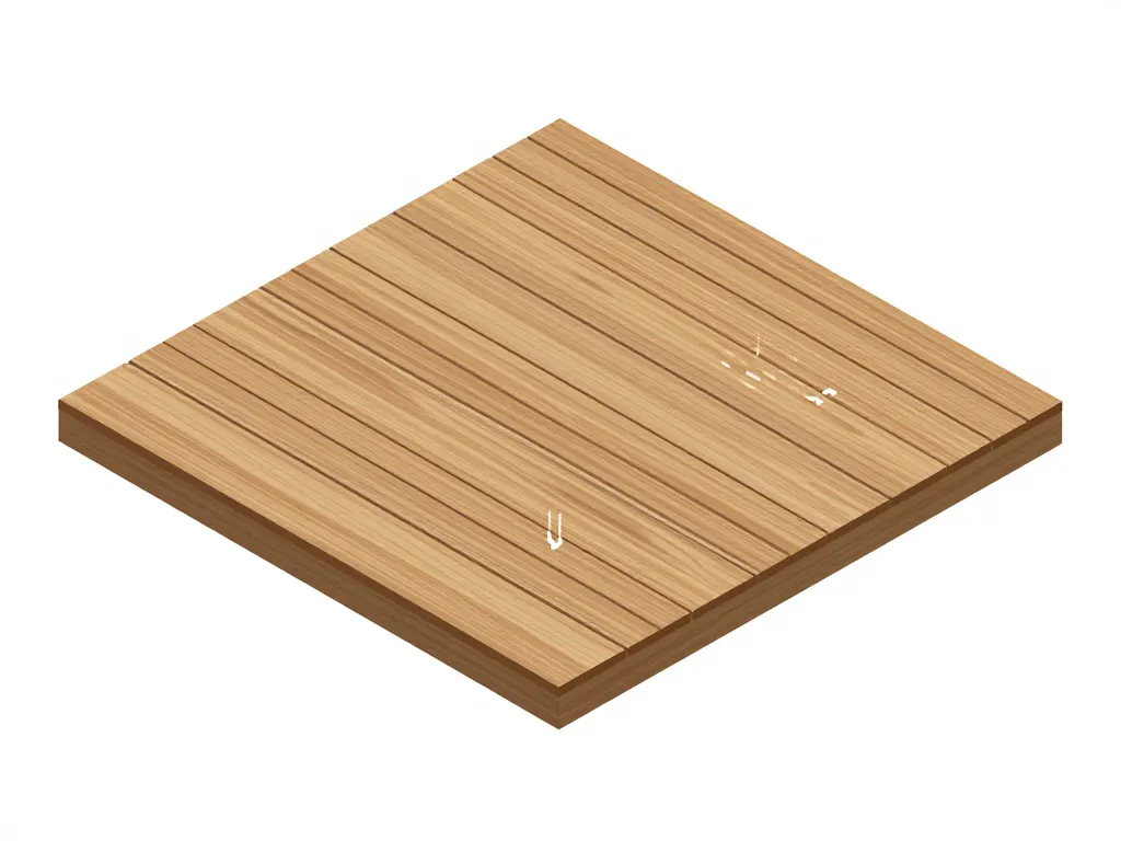 Diagramme explicatif espace entre lame de terrasse pour drainage et ventilation