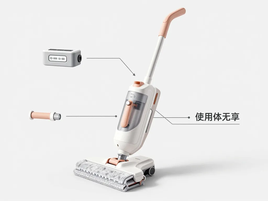 Diagramme des composants meilleur balai vapeur sans fil