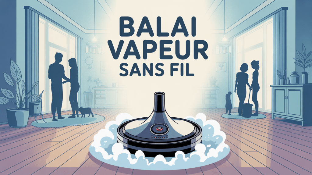 Meilleur balai vapeur sans fil flottant dans une pièce propre