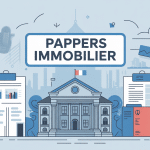pappers immobilier illustration concept juridique et immobilier
