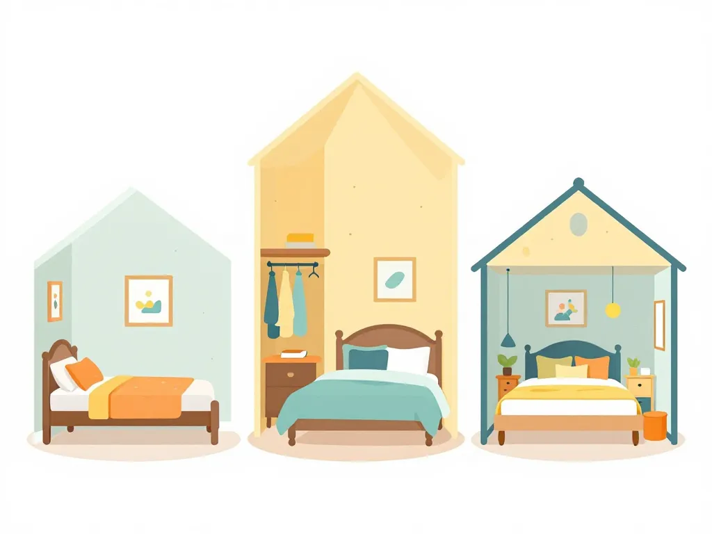 plan chambre petite et grande suite enfant