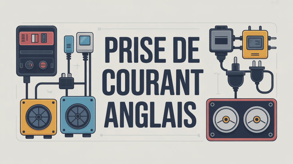 illustration prise de courant en anglais dans plusieurs contextes