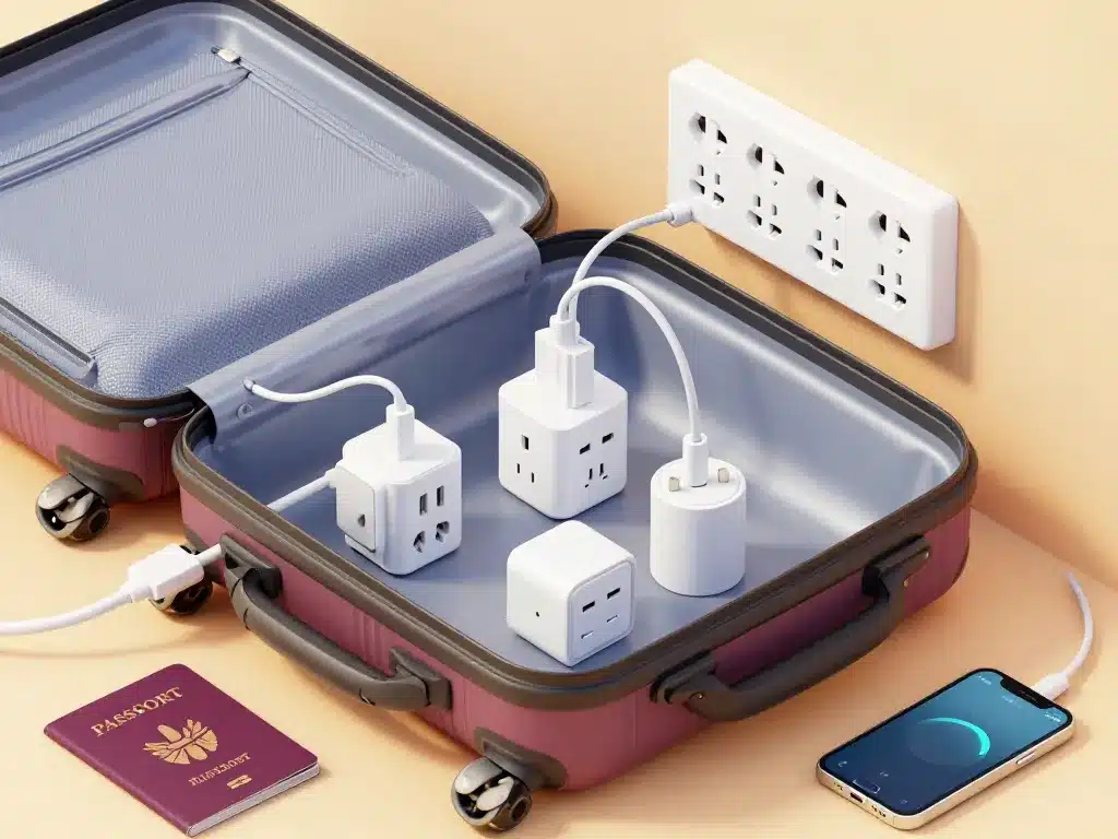 adaptateurs prise de courant en anglais voyage international