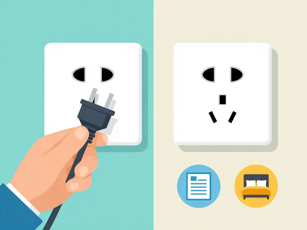 Comparatif plug socket outlet prises de courant en anglais
