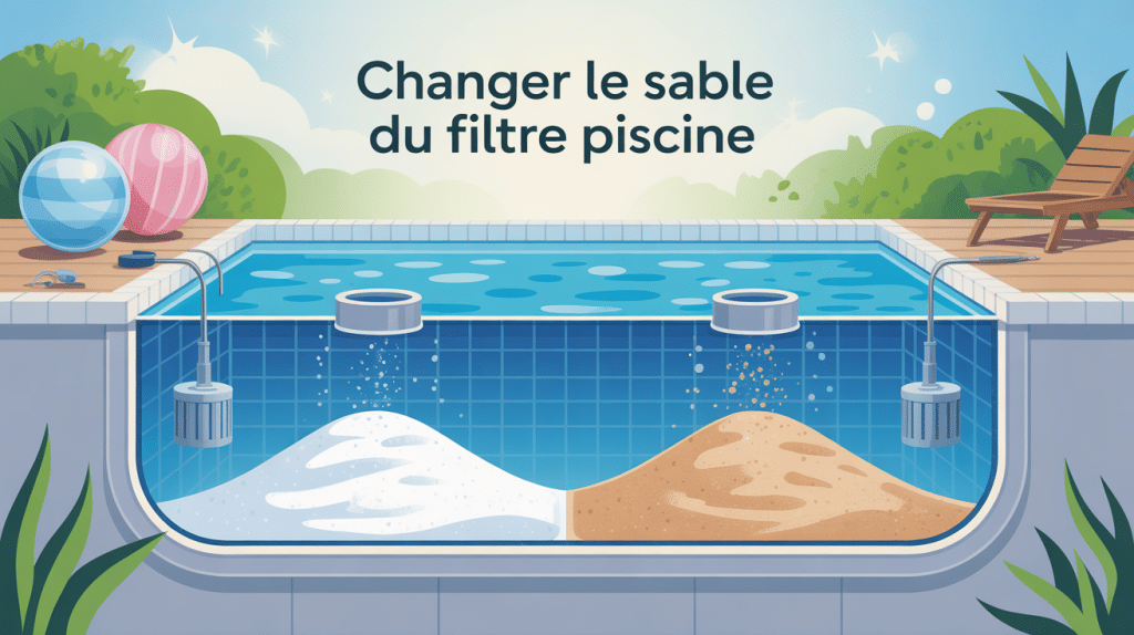 visuel moderne quand changer sable filtre piscine filtre ouvert sable propre sale