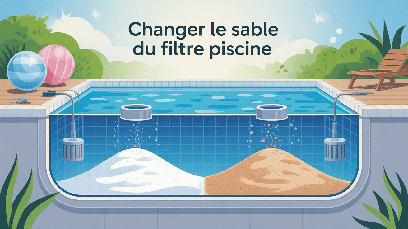 visuel moderne quand changer sable filtre piscine filtre ouvert sable propre sale