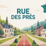 Représentation stylisée Rue des Prés carte France