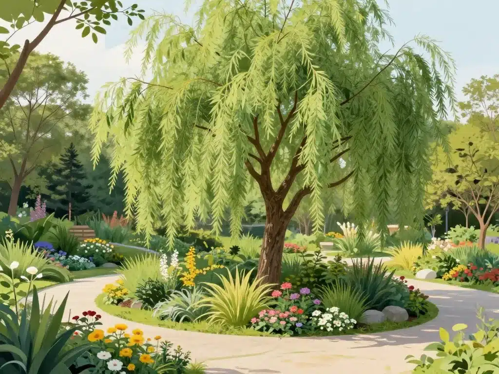 sophora pleureur intégration jardin ornemental