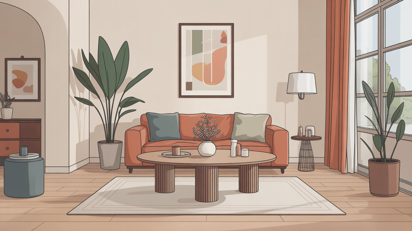 table de salon basse design mise en valeur moderne