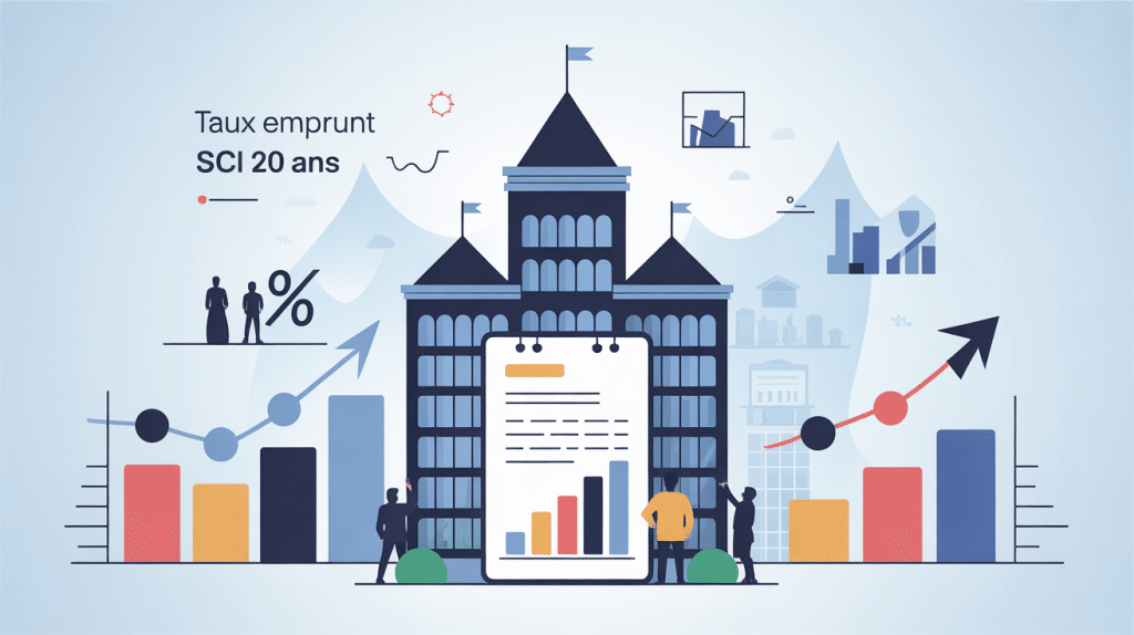 Illustration taux emprunt SCI 20 ans financement immobilier