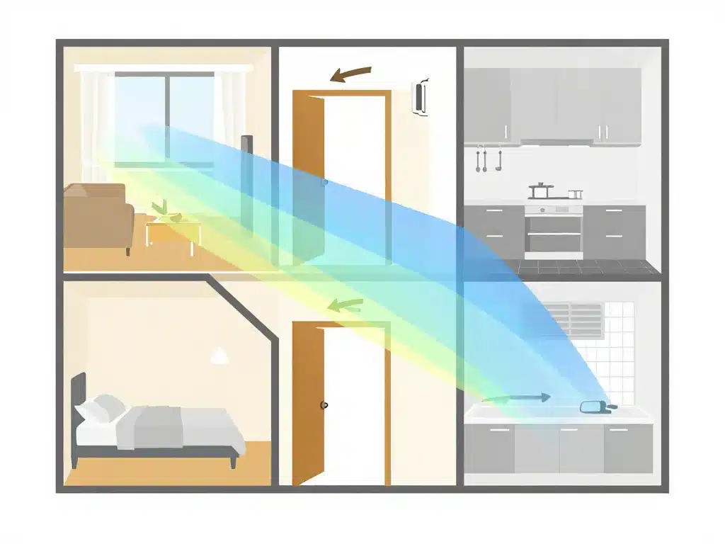vmc simple flux schéma diagramme des flux d’air
