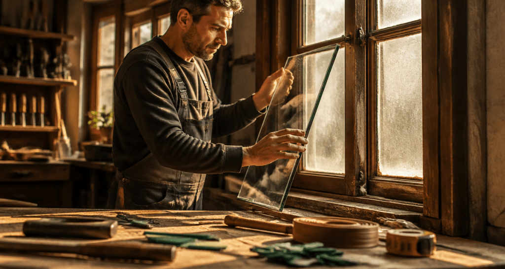 changer un double vitrage sur fenêtre bois