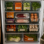 comment ranger son frigo vue frigo ouvert organisé