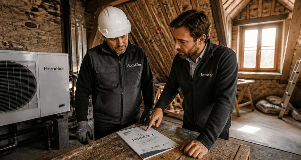 homélior avis technicien pompe à chaleur