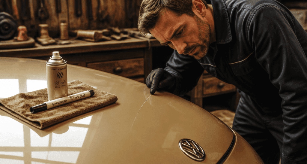 peinture pour volkswagen retouche rayure capot
