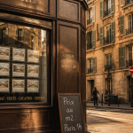 prix au m2 paris 14 vitrine agence immobilière