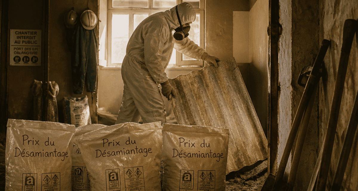 prix désamiantage ouvrier enlève amiante