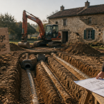 prix épandage fosse septique tranchées chantier