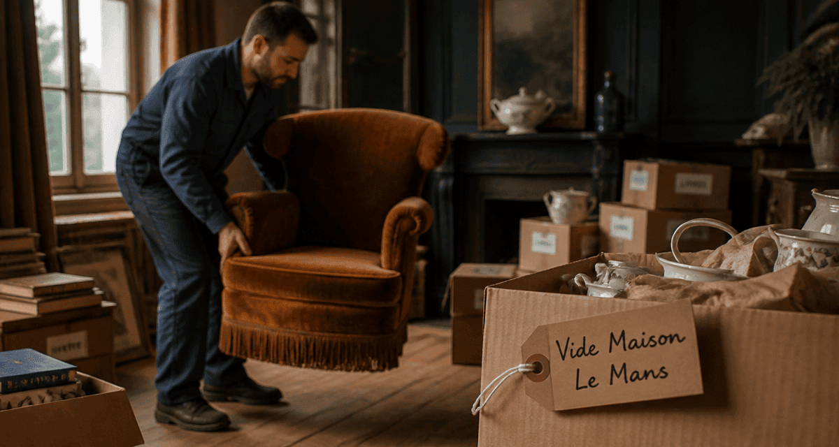 vide maison le mans débarras fauteuil
