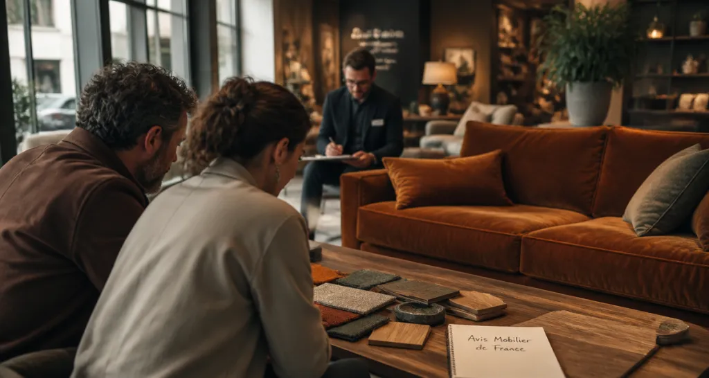 avis sur mobilier de france canapé table showroom