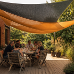 baches ombrage terrasse bois et brique