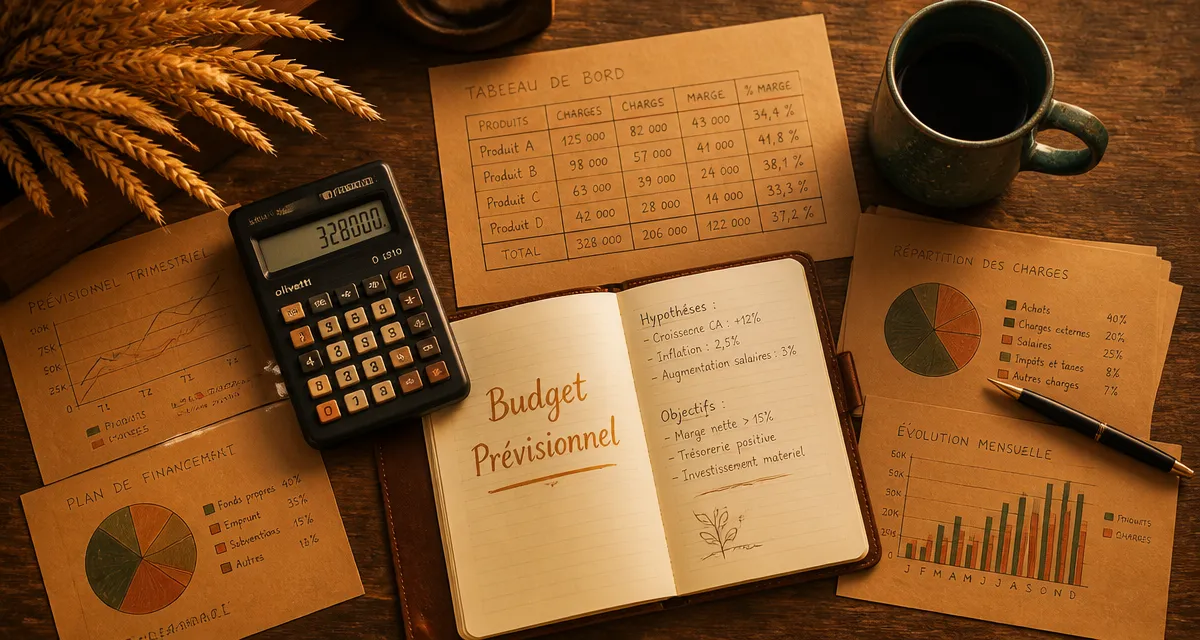 exemple budget prévisionnel sur bureau artisanal