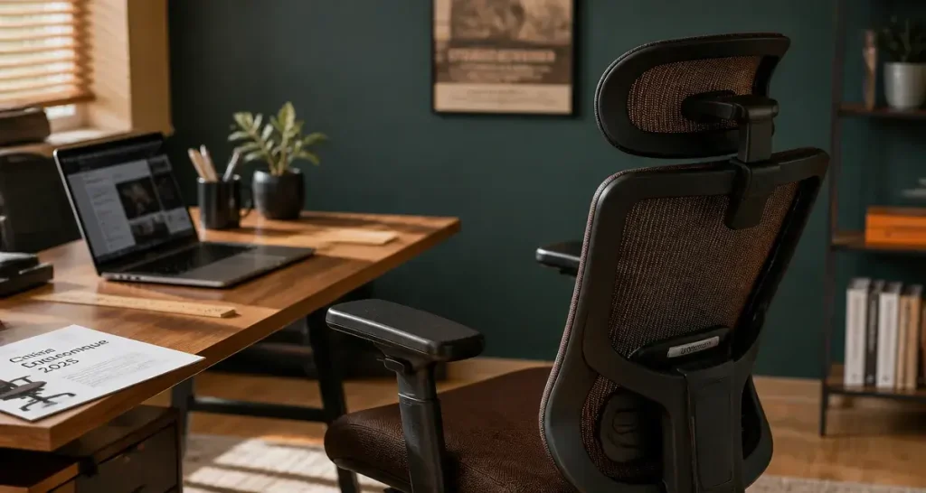 Meilleure chaise ergonomique 2025 : chaise noire réglable pour préserver le dos