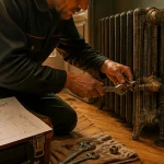 prix d un plombier pour changer un robinet de radiateur, intervention en cours