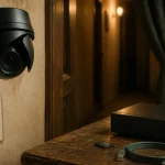 Quelle camera de surveillance choisir : caméra IP dôme intérieure près d’une porte