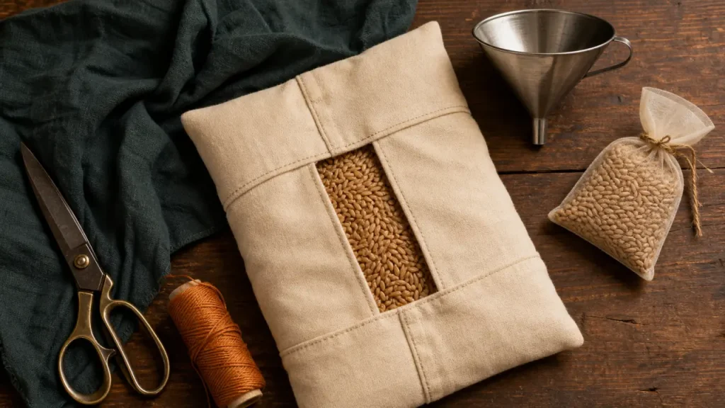 Bouillotte maison : le bon tissu, la bonne garniture et la bonne chauffe