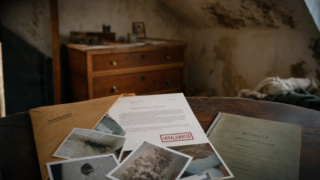 Logement insalubre remboursement loyer : dossier locataire et preuves d’humidité