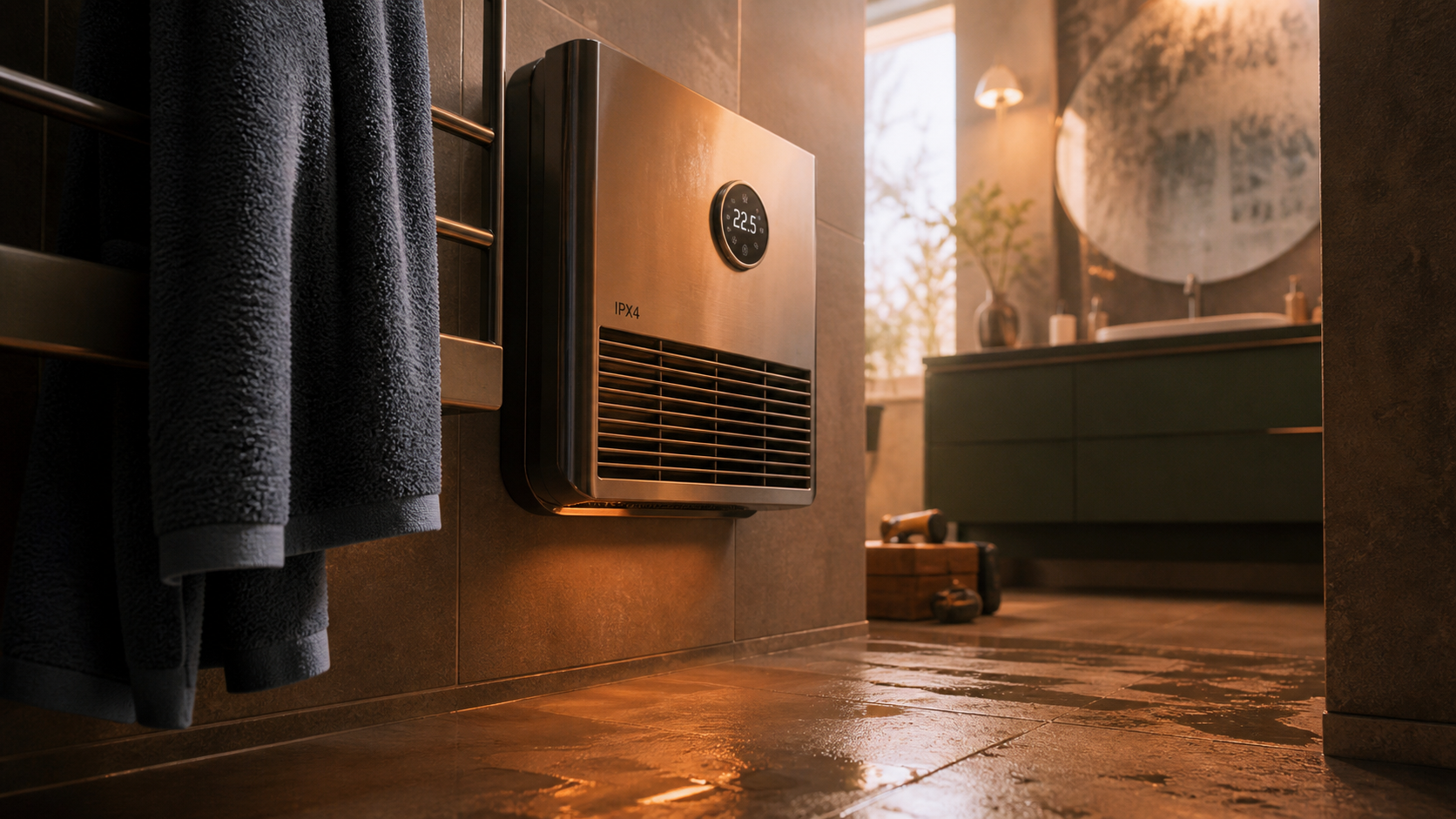 Meilleur radiateur soufflant salle de bain mural IPX4