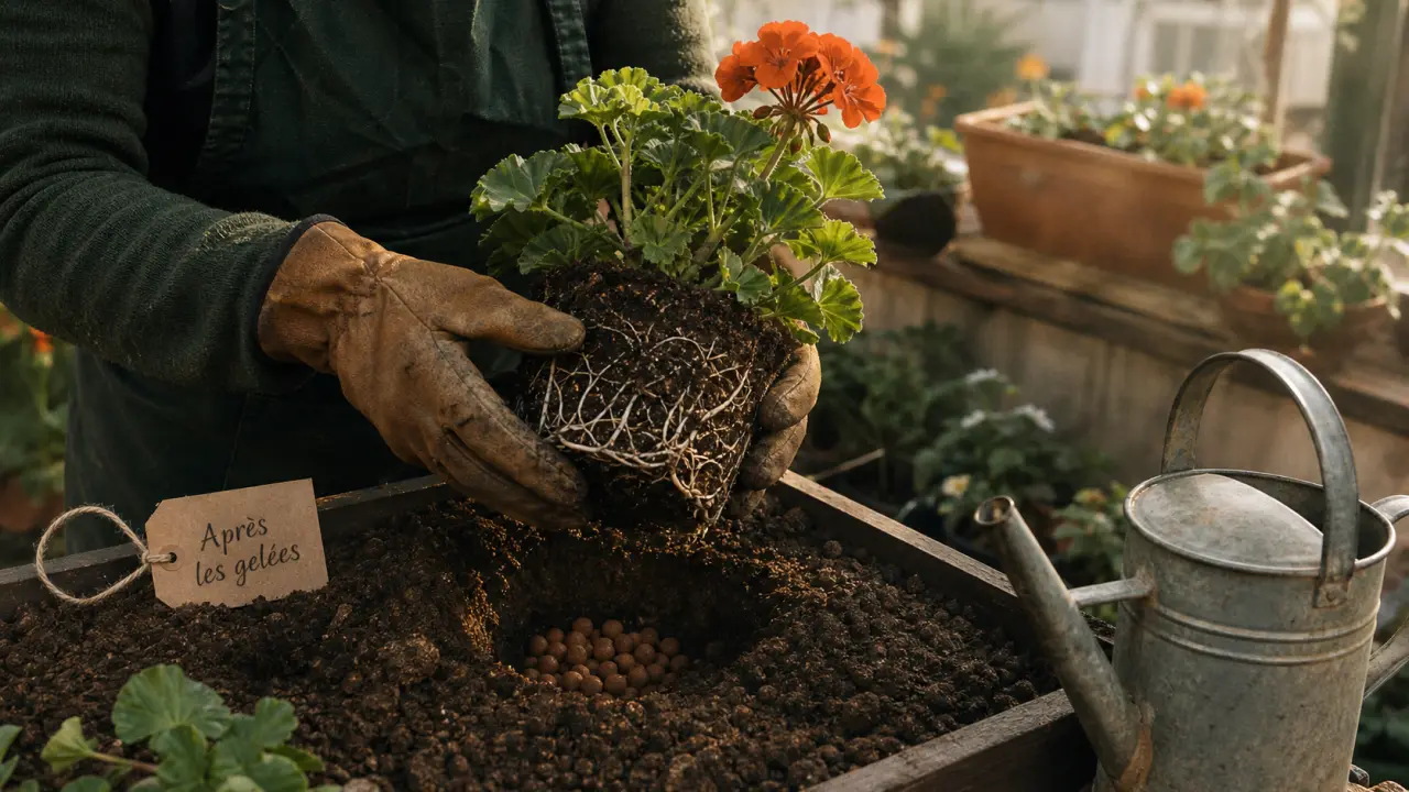 Quand planter geranium : géranium après les gelées en avril mai ou été