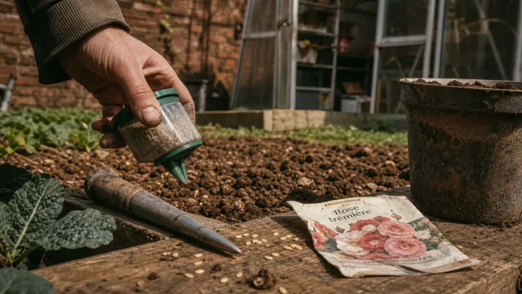 Quand semer la rose trémière ? Printemps, été ou automne pour une floraison l’année suivante