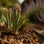 Que mettre au pied des iris : iris et plantes compagnes en sol drainant