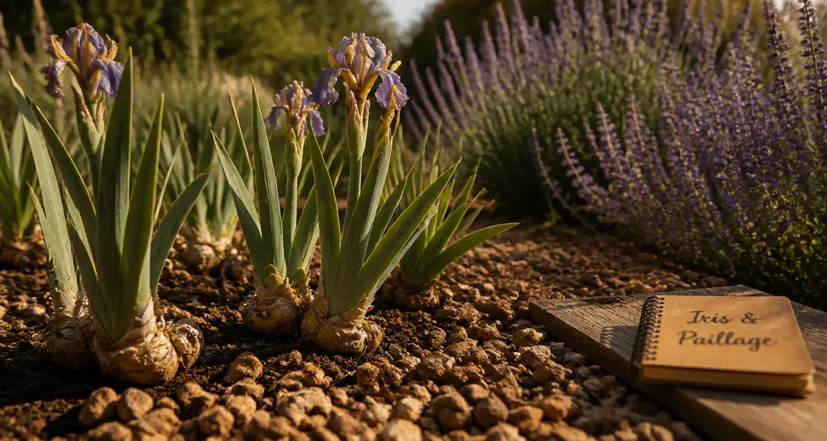 Que mettre au pied des iris : iris et plantes compagnes en sol drainant