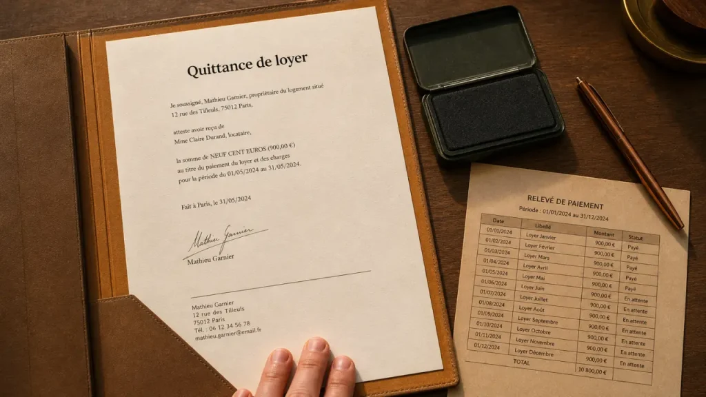 Quittance de loyer pdf gratuit : documents à vérifier avant envoi