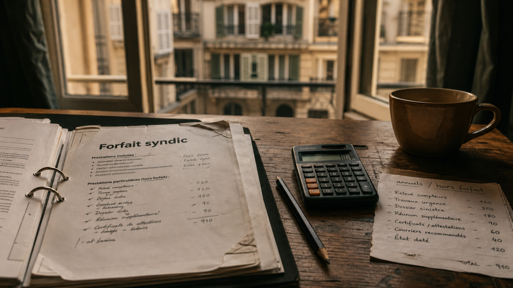Tarif syndic petite copropriété : forfait syndic et frais annuels à vérifier