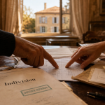 Vente maison en indivision entre frere et soeur : partage des fonds, documents notariés