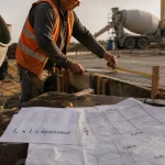 Calcul m3 beton : chantier dalle et bétonnière