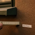 Micro fissure crépi extérieur près d’un appui de fenêtre