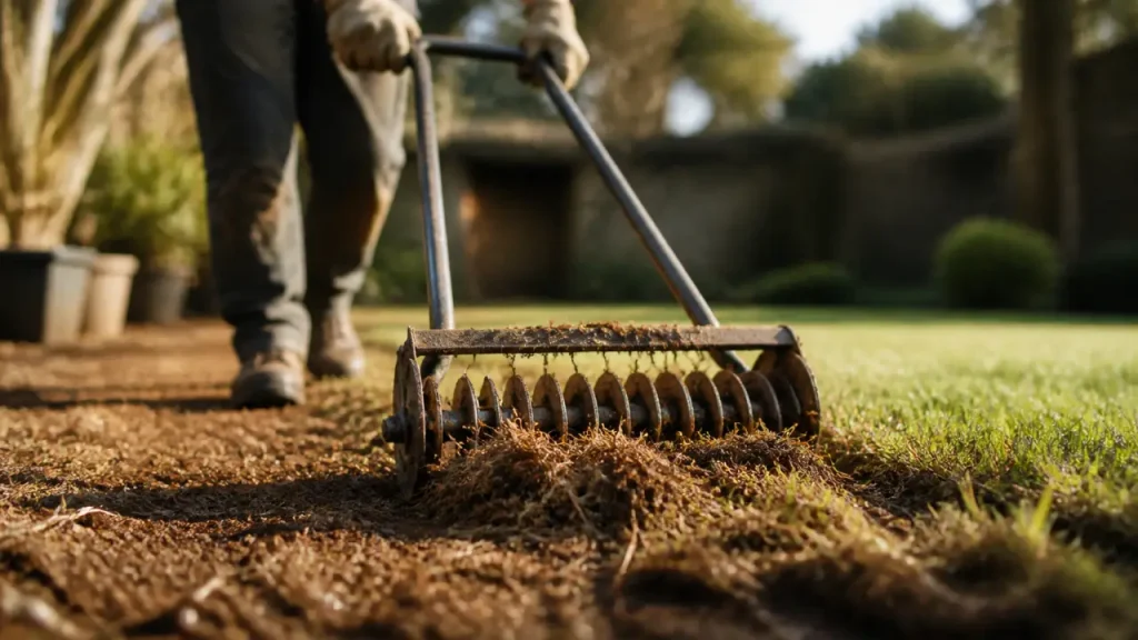 Quand scarifier sa pelouse ? Mars-mai, septembre-octobre, fréquence et erreurs à éviter